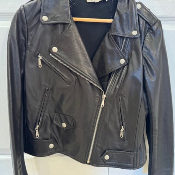 Rebecca Minkoff Leather Moto Biker Jacket - Picture 3 of 13